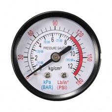 Ingersoll-Rand L125 Air Compressor Pressure Gauge