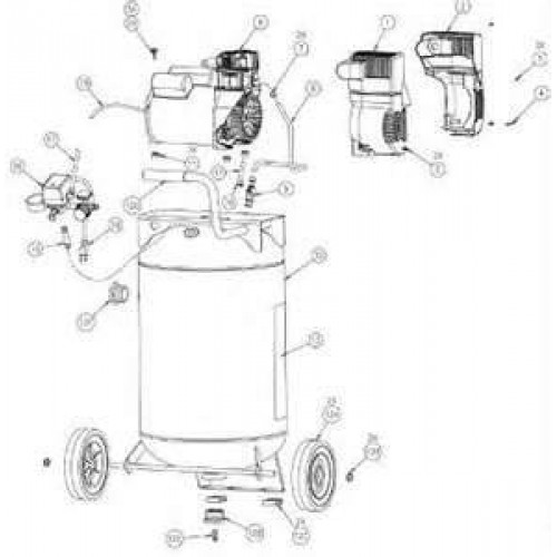 Coleman PMC8321 Air Compressor parts A S Aerodynamic Co. Ltd